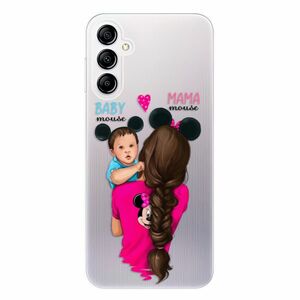 Odolné silikonové pouzdro iSaprio - Mama Mouse Brunette and Boy - Samsung Galaxy A14 / A14 5G obraz