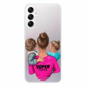 Odolné silikonové pouzdro iSaprio - Super Mama - Boy and Girl - Samsung Galaxy A14 / A14 5G obraz