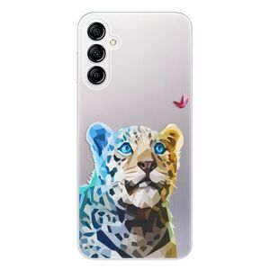 Odolné silikonové pouzdro iSaprio - Leopard With Butterfly - Samsung Galaxy A14 / A14 5G obraz