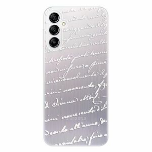Odolné silikonové pouzdro iSaprio - Handwriting 01 - white - Samsung Galaxy A14 / A14 5G obraz