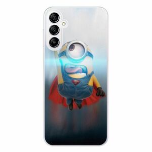 Odolné silikonové pouzdro iSaprio - Mimons Superman 02 - Samsung Galaxy A14 / A14 5G obraz