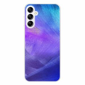 Odolné silikonové pouzdro iSaprio - Purple Feathers - Samsung Galaxy A14 / A14 5G obraz