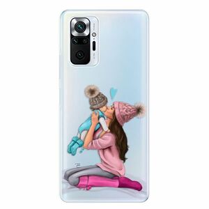 Odolné silikonové pouzdro iSaprio - Kissing Mom - Brunette and Boy - Xiaomi Redmi Note 10 Pro obraz
