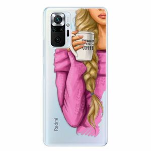 Odolné silikonové pouzdro iSaprio - My Coffe and Blond Girl - Xiaomi Redmi Note 10 Pro obraz