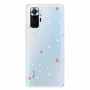 Odolné silikonové pouzdro iSaprio - Abstract Triangles 02 - white - Xiaomi Redmi Note 10 Pro obraz