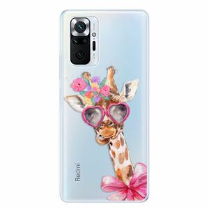 Odolné silikonové pouzdro iSaprio - Lady Giraffe - Xiaomi Redmi Note 10 Pro obraz