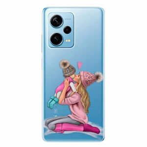 Odolné silikonové pouzdro iSaprio - Kissing Mom - Blond and Girl - Xiaomi Redmi Note 12 Pro 5G / Poco X5 Pro 5G obraz