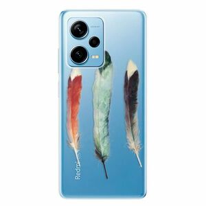 Odolné silikonové pouzdro iSaprio - Three Feathers - Xiaomi Redmi Note 12 Pro 5G / Poco X5 Pro 5G obraz