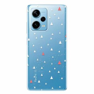 Odolné silikonové pouzdro iSaprio - Abstract Triangles 02 - white - Xiaomi Redmi Note 12 Pro 5G / Poco X5 Pro 5G obraz