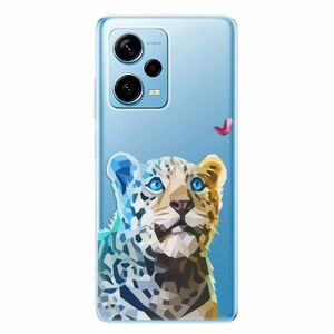 Odolné silikonové pouzdro iSaprio - Leopard With Butterfly - Xiaomi Redmi Note 12 Pro+ 5G obraz