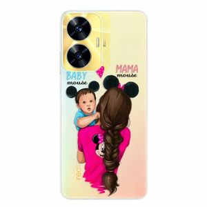 Odolné silikonové pouzdro iSaprio - Mama Mouse Brunette and Boy - Realme C55 obraz