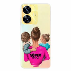 Odolné silikonové pouzdro iSaprio - Super Mama - Boy and Girl - Realme C55 obraz