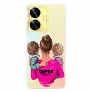 Odolné silikonové pouzdro iSaprio - Super Mama - Two Boys - Realme C55 obraz