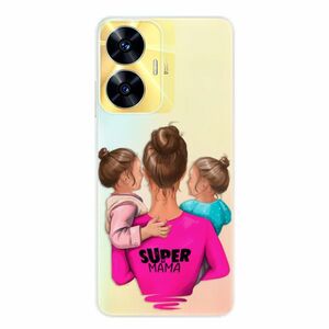 Odolné silikonové pouzdro iSaprio - Super Mama - Two Girls - Realme C55 obraz
