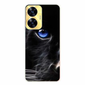 Odolné silikonové pouzdro iSaprio - Black Puma - Realme C55 obraz