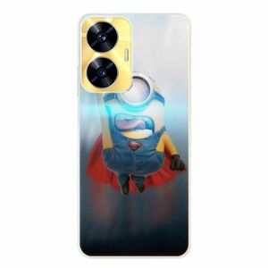 Odolné silikonové pouzdro iSaprio - Mimons Superman 02 - Realme C55 obraz