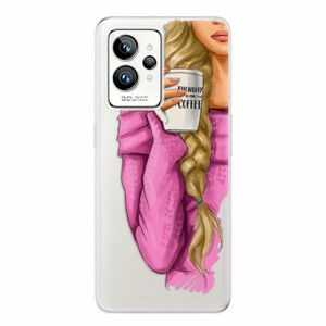 Odolné silikonové pouzdro iSaprio - My Coffe and Blond Girl - Realme GT 2 Pro obraz