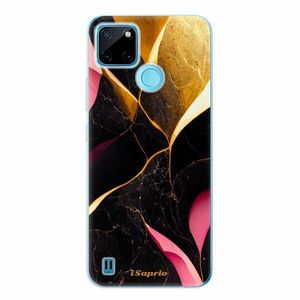 Odolné silikonové pouzdro iSaprio - Gold Pink Marble - Realme C21Y / C25Y obraz