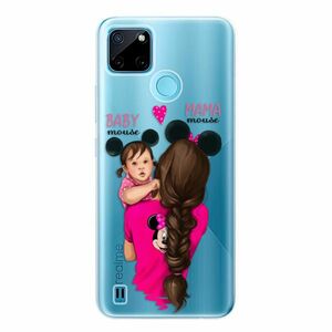 Odolné silikonové pouzdro iSaprio - Mama Mouse Brunette and Girl - Realme C21Y / C25Y obraz