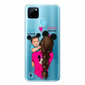 Odolné silikonové pouzdro iSaprio - Mama Mouse Brunette and Boy - Realme C21Y / C25Y obraz