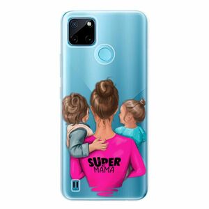 Odolné silikonové pouzdro iSaprio - Super Mama - Boy and Girl - Realme C21Y / C25Y obraz