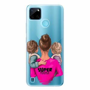 Odolné silikonové pouzdro iSaprio - Super Mama - Two Boys - Realme C21Y / C25Y obraz