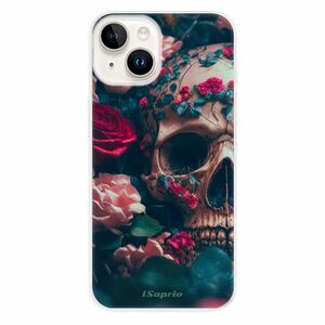 Odolné silikonové pouzdro iSaprio - Skull in Roses - iPhone 15 obraz