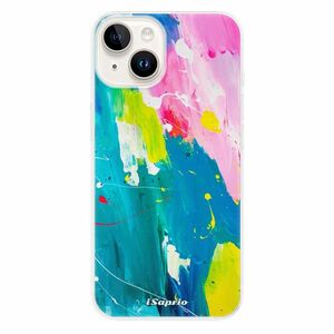 Odolné silikonové pouzdro iSaprio - Abstract Paint 04 - iPhone 15 obraz