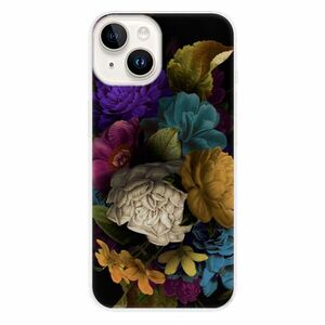 Odolné silikonové pouzdro iSaprio - Dark Flowers - iPhone 15 obraz