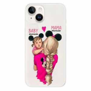 Odolné silikonové pouzdro iSaprio - Mama Mouse Blond and Girl - iPhone 15 obraz