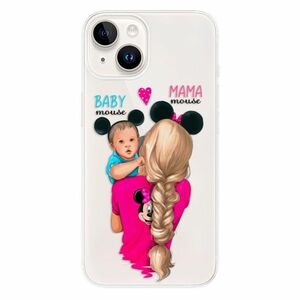 Odolné silikonové pouzdro iSaprio - Mama Mouse Blonde and Boy - iPhone 15 obraz