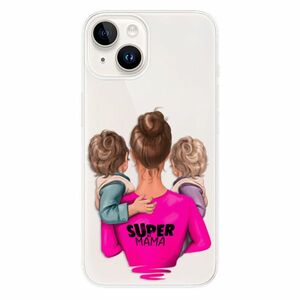 Odolné silikonové pouzdro iSaprio - Super Mama - Two Boys - iPhone 15 obraz