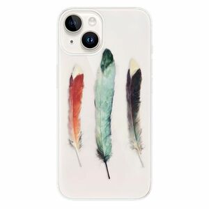 Odolné silikonové pouzdro iSaprio - Three Feathers - iPhone 15 obraz