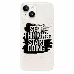 Odolné silikonové pouzdro iSaprio - Start Doing - black - iPhone 15 obraz