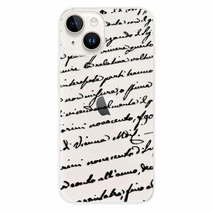 Odolné silikonové pouzdro iSaprio - Handwriting 01 - black - iPhone 15 obraz