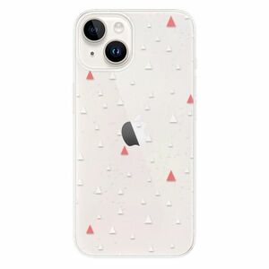 Odolné silikonové pouzdro iSaprio - Abstract Triangles 02 - white - iPhone 15 obraz