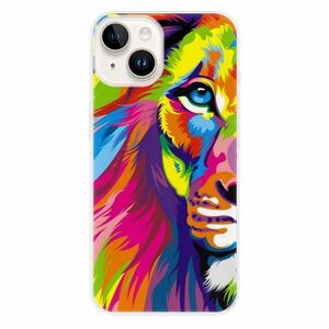 Odolné silikonové pouzdro iSaprio - Rainbow Lion - iPhone 15 obraz