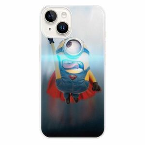 Odolné silikonové pouzdro iSaprio - Mimons Superman 02 - iPhone 15 obraz