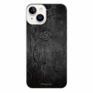 Odolné silikonové pouzdro iSaprio - Black Wood 13 - iPhone 15 obraz
