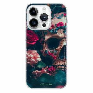 Odolné silikonové pouzdro iSaprio - Skull in Roses - iPhone 15 Pro obraz