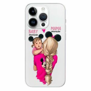 Odolné silikonové pouzdro iSaprio - Mama Mouse Blond and Girl - iPhone 15 Pro obraz