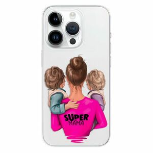 Odolné silikonové pouzdro iSaprio - Super Mama - Two Boys - iPhone 15 Pro obraz