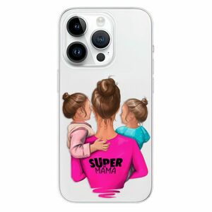 Odolné silikonové pouzdro iSaprio - Super Mama - Two Girls - iPhone 15 Pro obraz
