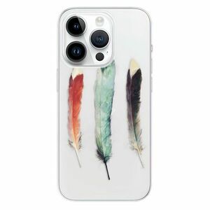 Odolné silikonové pouzdro iSaprio - Three Feathers - iPhone 15 Pro obraz