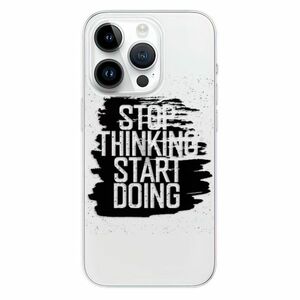 Odolné silikonové pouzdro iSaprio - Start Doing - black - iPhone 15 Pro obraz