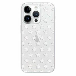 Odolné silikonové pouzdro iSaprio - Stars Pattern - white - iPhone 15 Pro obraz