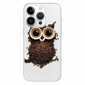 Odolné silikonové pouzdro iSaprio - Owl And Coffee - iPhone 15 Pro obraz