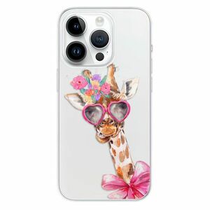 Odolné silikonové pouzdro iSaprio - Lady Giraffe - iPhone 15 Pro obraz
