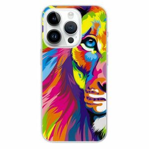Odolné silikonové pouzdro iSaprio - Rainbow Lion - iPhone 15 Pro obraz