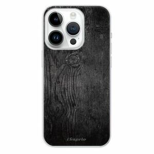 Odolné silikonové pouzdro iSaprio - Black Wood 13 - iPhone 15 Pro obraz